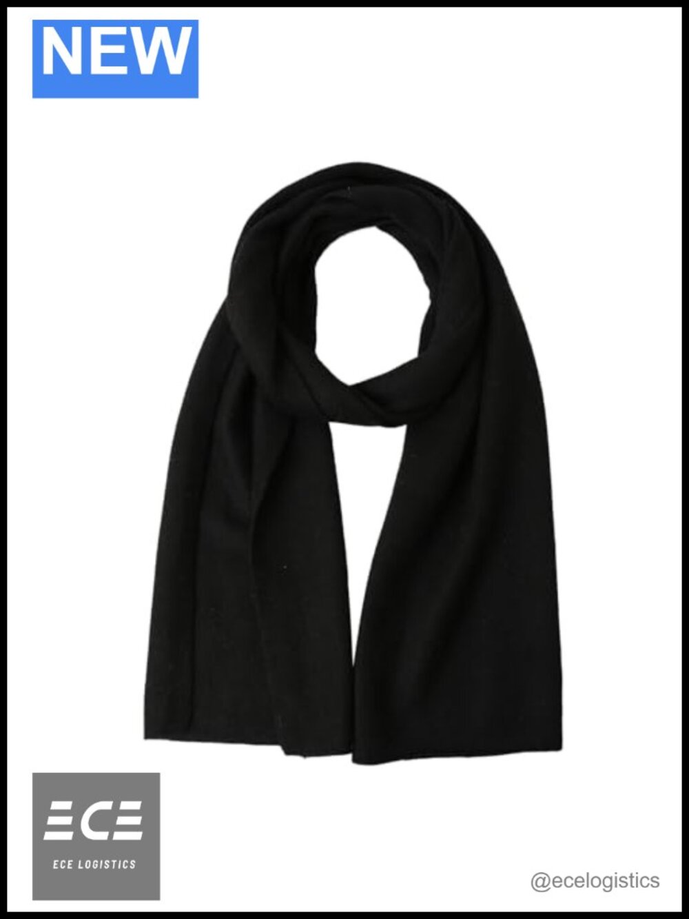 100% Cashmere Short Scarf for Women & Men 59x10 Winter Scarf Gift Box